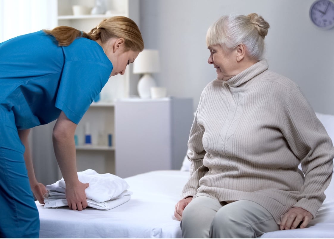 Caregiver Assisting Elderly